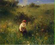 Knaus Ludwig Girl in a Field  - Hermitage